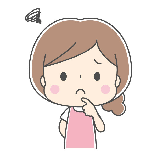 悩む保育士