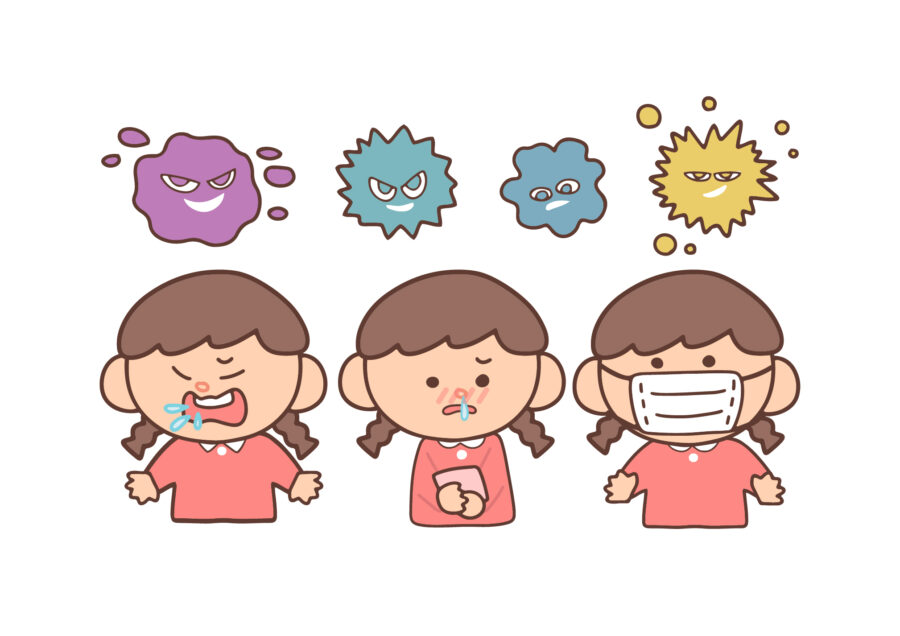 風邪ひく子ども