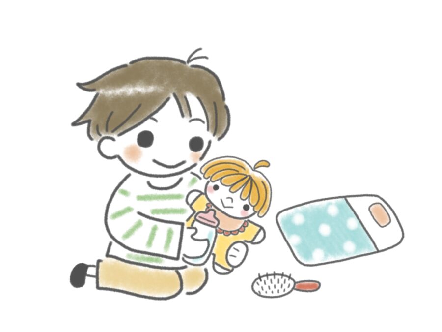 男の子のおままごと